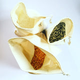 Cotton Fine Weave Produce Bags - Set of 3