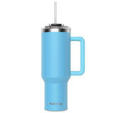 SoleCup XL - 40oz Travel Mug with Handle, Lid and Two Straws