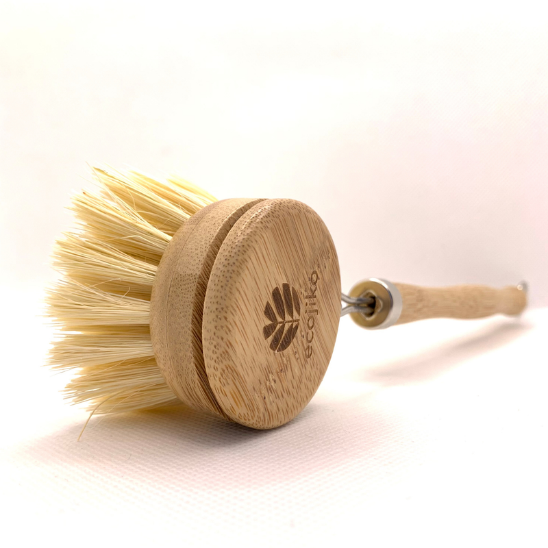FourState Handled Bamboo Dish Brush (single) YOUR LOGO