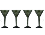 Recycled Cocktail Glass - Dark Emerald (Set of 4)