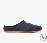 Recycled Plastic Bottle Slipper - Navy / Orange