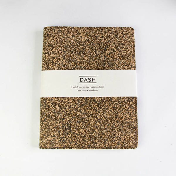 Cork & Recycled Rubber Dash Notebook & Cover - A5