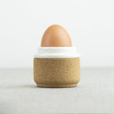 Cork & Ceramic Egg Cup